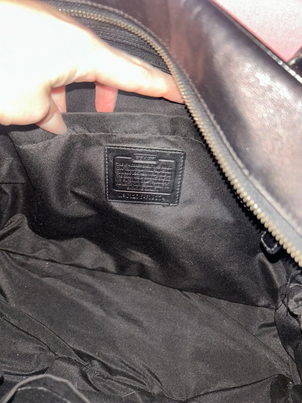 Coach Black Leather Dome Satchel with Top Handles - Picture 4 of 5